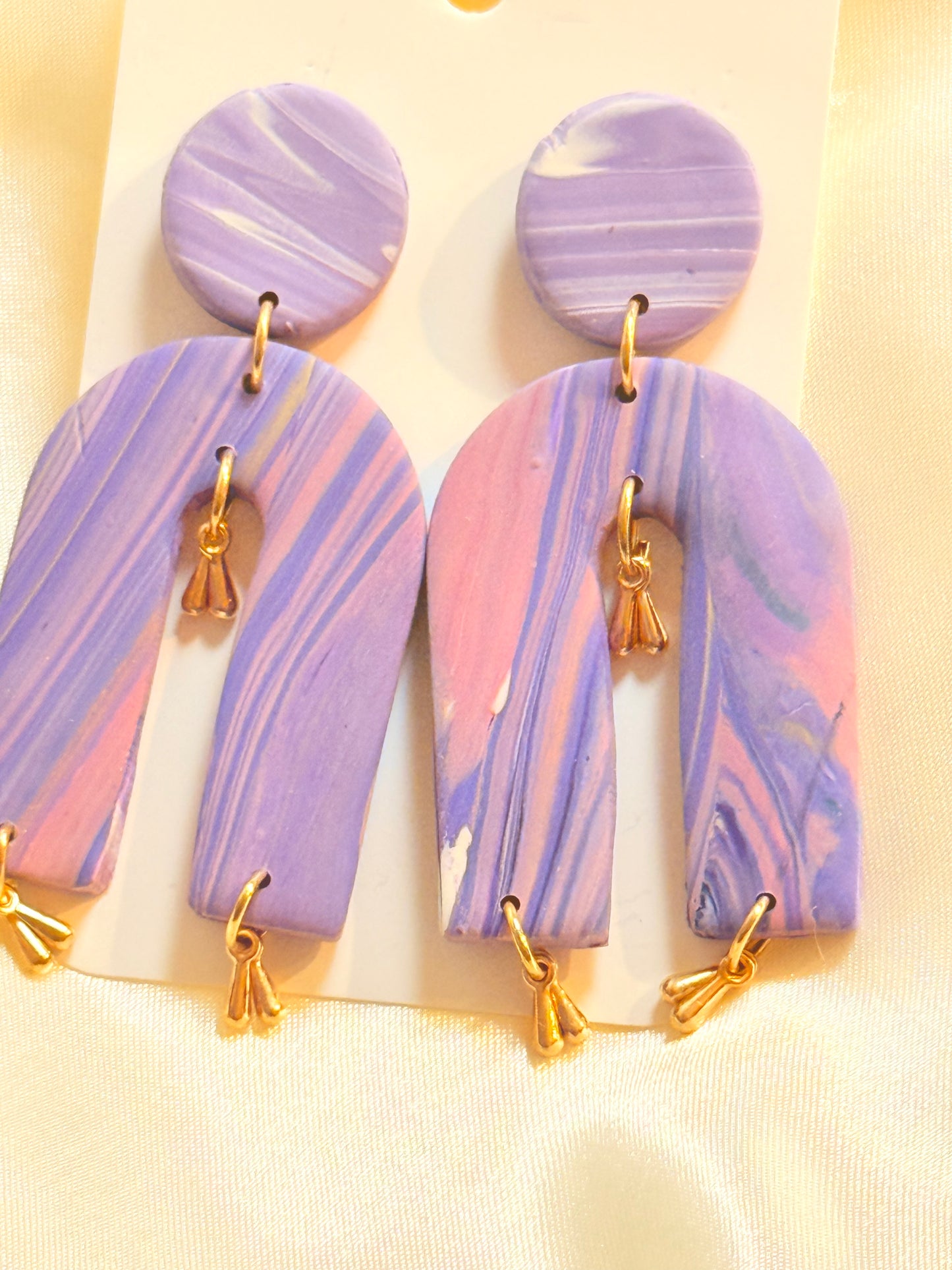 Lizza Purple Earrings