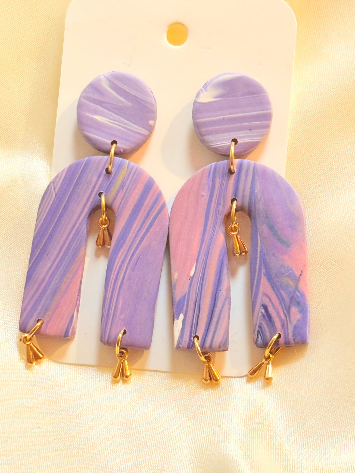 Lizza Purple Earrings