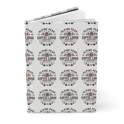 Alpine Peak Coffee Lodge Journal, Rustic Notebook for Coffee Lovers, Gift for Writers, Personalized Diary, Travel Journal
