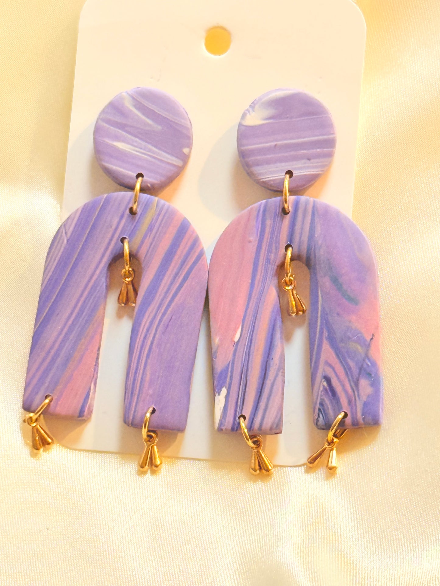 Lizza Purple Earrings