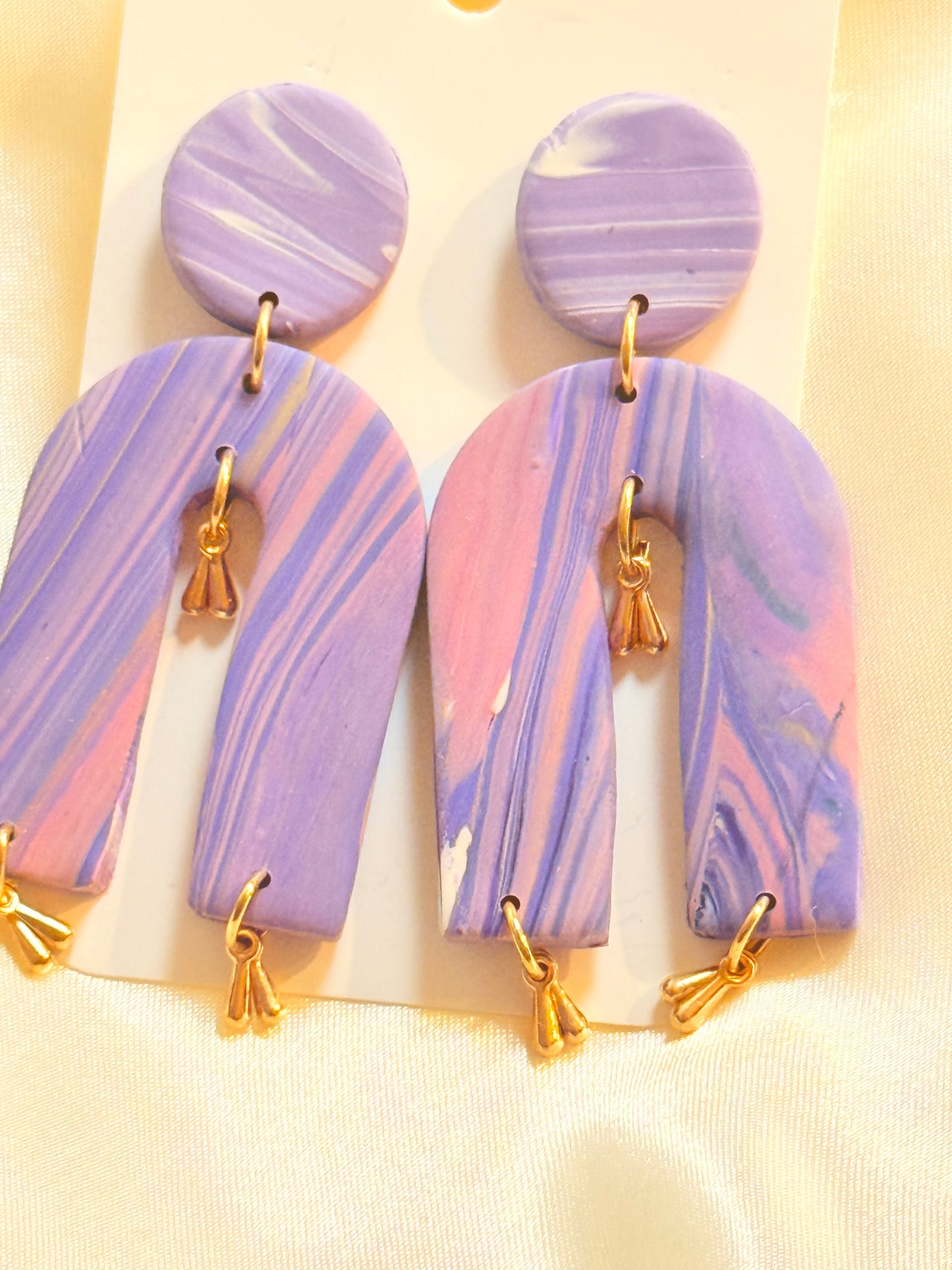 Lizza Purple Earrings