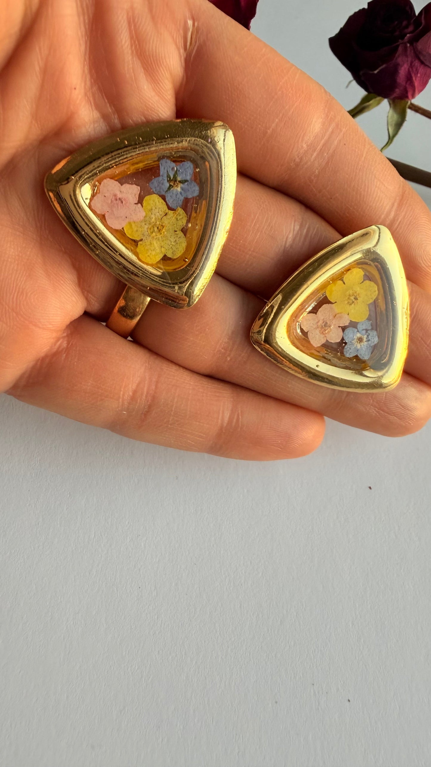 Forget me not stud hypoallergenic MONICAZCOLLECTION LLC